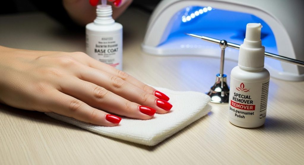 dégraisser entre chaque couche de vernis semi-permanent